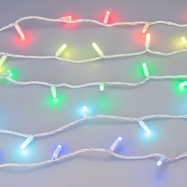 Светодиодная гирлянда ARD-STRING-CLASSIC-10000-WHITE-100LED-MILK-LIVE RGB-DMX (24V, 10W) (Ardecoled, IP65) Lednikoff