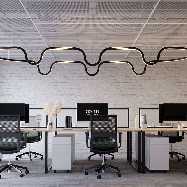 Профиль SL-ARC-3535-TWIST180-500 BLACK (Arlight, Алюминий) Lednikoff