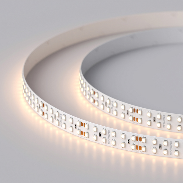 Светодиодная лента RT 2-5000 24V Warm3000 2x2 (3528, 1200 LED, LUX) (Arlight, 19.2 Вт/м, IP20) Lednikoff