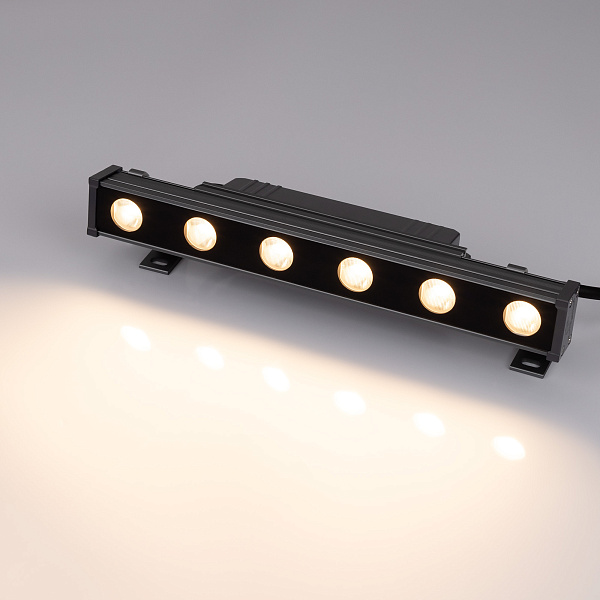 Линейный прожектор AR-LINE-300-6W Warm3000 (GR, 15x60 deg, 230V) (Arlight, IP65 Металл, 3 года) Lednikoff