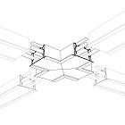 Угол S2-LINIA69-F-X90 крестовой (Arlight, Металл) Lednikoff