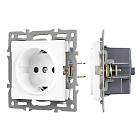 Механизм электрической розетки SCT-MEU1-PL-WH (250V, 16A) (Arlight, -) Lednikoff