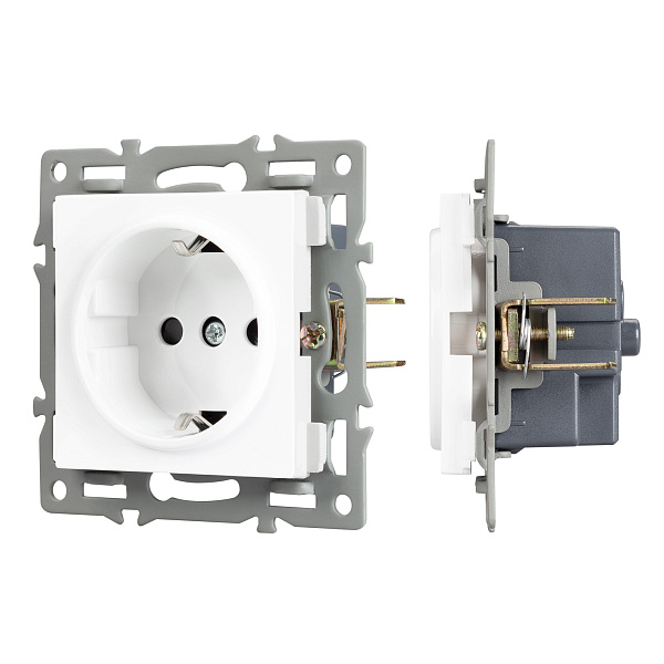 Механизм электрической розетки SCT-MEU1-PL-WH (250V, 16A) (Arlight, -) Lednikoff