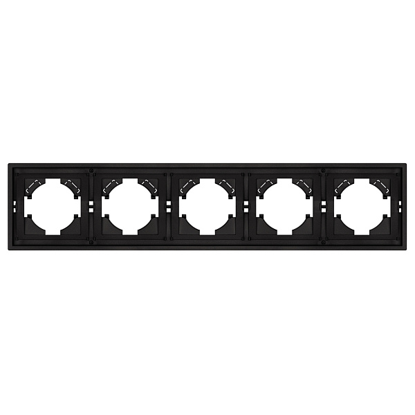 Рамка пластиковая FRM-TENDO-SFPL-5-BK (Arlight, Матовый черный) Lednikoff