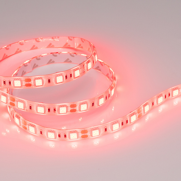 Светодиодная лента RTW 2-5000SE 12V Red 2x (5060, 300 LED, LUX) (Arlight, 14.4 Вт/м, IP65) Lednikoff