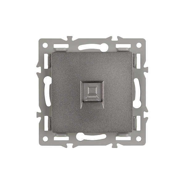 Механизм компьютерной розетки SCT-MPC1-PL-GR (RJ-45, CAT6) (Arlight, -) Lednikoff