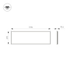 Панель IM-300x1200A-40W Warm White (Arlight, IP40 Металл, 3 года) Lednikoff
