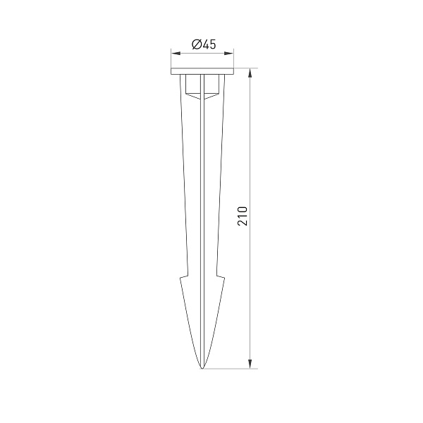 Основание для светильника ALT-SPIKE-210 (BK) (Arlight, Металл) Lednikoff
