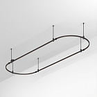 Основание ART-APRIORI-OVAL-ROD-400-3000x1000 (BK) (Arlight, IP20 Металл, 3 года)