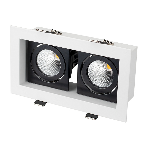 Светильник CL-KARDAN-S180x102-2x9W Day (WH-BK, 38 deg) (Arlight, IP20 Металл, 3 года) Lednikoff