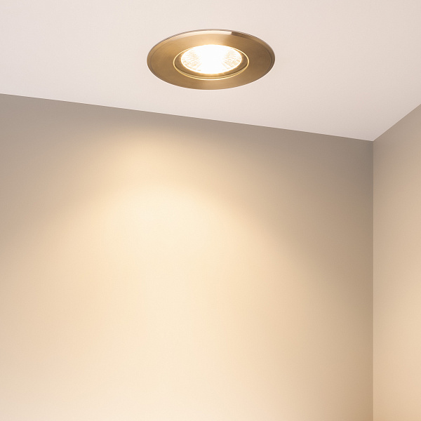 Светильник ART-GROUND-SLIM-R150-12W Warm3000 (SL, 35 deg, 24V) (Arlight, IP67 Металл, 3 года) Lednikoff