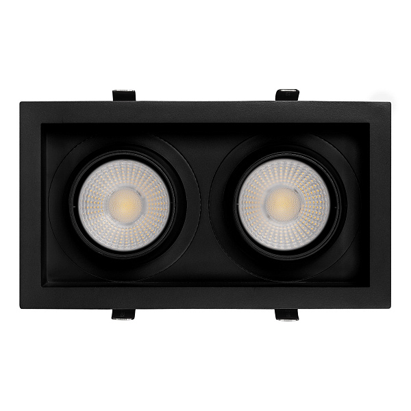Светильник MS-VORTEX-BUILT-S250x140-2x30W Warm3000 (BK-BK, 50 deg, 230V) (Arlight, IP20 Металл, 5 лет) Lednikoff