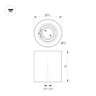 Светильник SP-ACENTO-R95-10W Warm3000 (BK, 20-45 deg, 230V) (Arlight, IP20 Металл, 5 лет) Lednikoff
