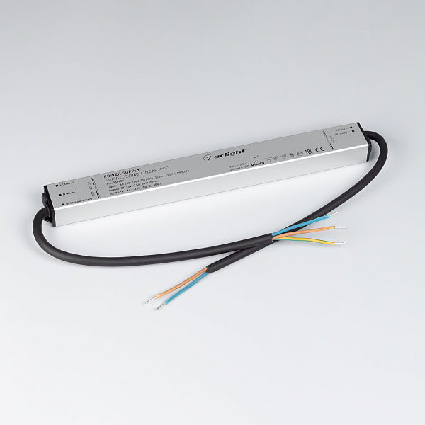 Блок питания ARPV-LG24060-LINEAR-PFC (24V, 2.5A, 60W) (Arlight, IP67 Металл, 5 лет) Lednikoff