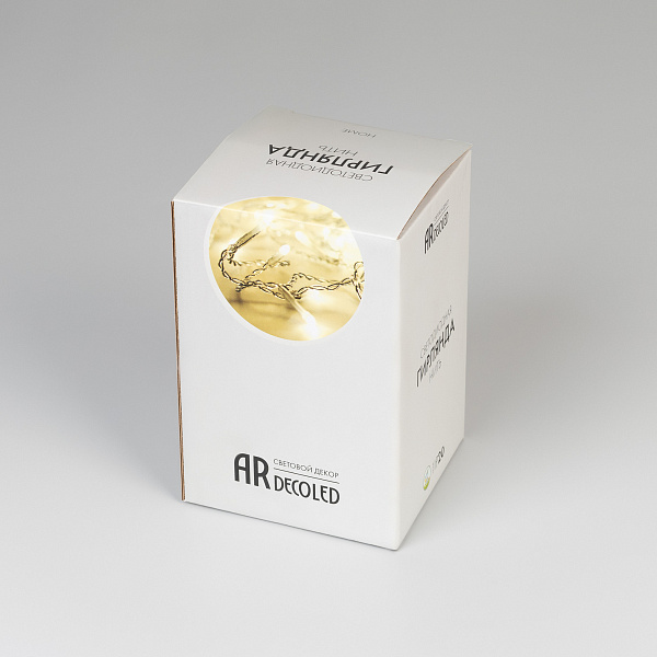 Светодиодная гирлянда ARD-STRING-HOME-5000-CLEAR-50LED-STD WARM (230V, 3.5W) (Ardecoled, IP20) Lednikoff