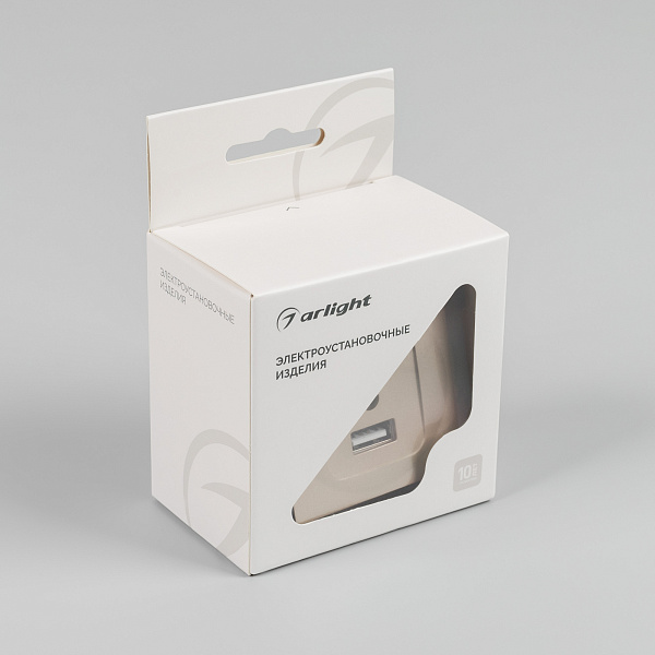 Механизм USB розетки SCT-MUAC-PL-GD-V (5V, 3A, QC4) (Arlight, -) Lednikoff