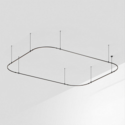 Основание ART-APRIORI-RECTANGLE-SOFT-ROD-800-4500x3500 (BK) (Arlight, IP20 Металл, 3 года)
