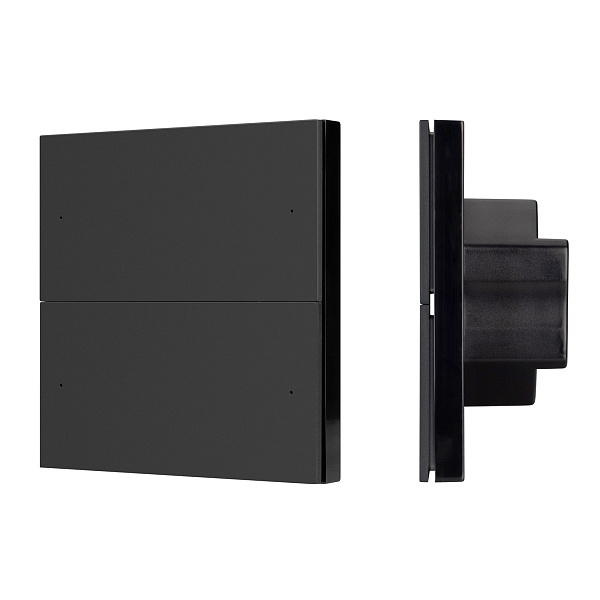 INTELLIGENT ARLIGHT Кнопочная панель SMART DALI-301-22-4K-D2-IN Black (BUS, Frameless) (IARL, IP20 Пластик, 5 лет) Lednikoff