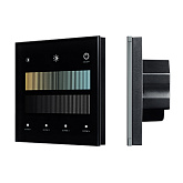 INTELLIGENT ARLIGHT Сенсорная панель SMART-DALI-301-11-1G-4SC-DT8 Черная (230V, встраиваемая, 2.4G) (IARL, IP20 Пластик, 5 лет)