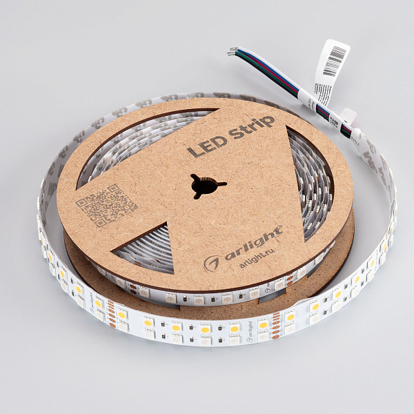 Светодиодная лента RT-B144-19mm 24V RGBW-White (32 W/m, IP20, 5060, 5m) (Arlight, 32 Вт/м, IP20) Lednikoff
