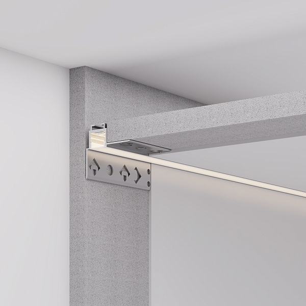 Профиль ARH-CEIL-S16-FANTOM-EDGE-2000 ANOD (Arlight, Алюминий) Lednikoff