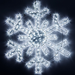 Фигура светодиодная ARD-SNOWFLAKE-M11-1250x1200-604LED White (230V, 36.5W) (Ardecoled, IP65, 1 год)