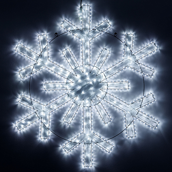 Фигура светодиодная ARD-SNOWFLAKE-M11-1250x1200-604LED White (230V, 36.5W) (Ardecoled, IP65) Lednikoff