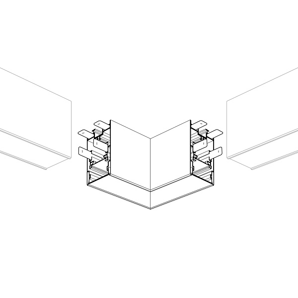 Угол S2-LINE-4067-L90 прямой (Arlight, Металл) Lednikoff
