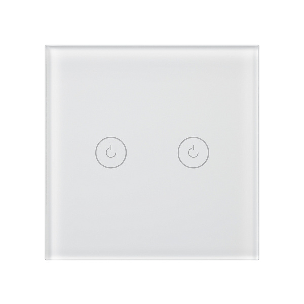 Выключатель сенсорный SWT-OMALI-S02-ZB-WH (250V, 10A, Zigbee) (Arlight, Стекло) Lednikoff