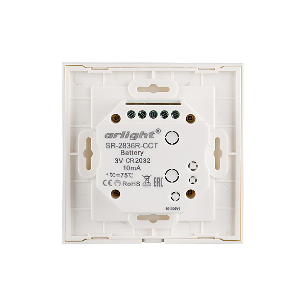 Панель Rotary SR-2836R-CCT-RF-IN White (3V, MIX) (Arlight, IP20 Пластик, 3 года) Lednikoff