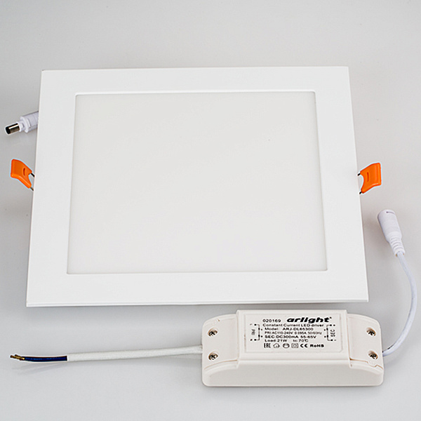 Светильник DL-225x225M-21W Warm White (Arlight, IP40 Металл, 3 года) Lednikoff