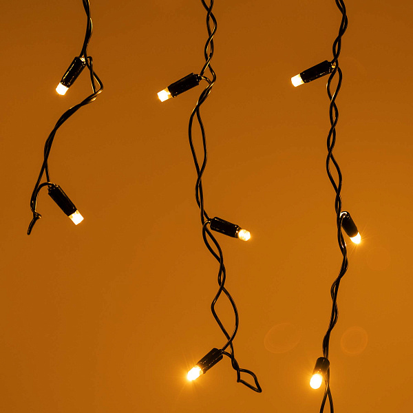 Светодиодная гирлянда ARD-EDGE-CLASSIC-2400x600-BLACK-88LED-FLASH Warm/Warm (230V, 6W) (Ardecoled, IP65) Lednikoff