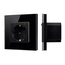 Розетка электрическая с Zigbee управлением SCT-OMALI-EUZB1-PL-BK (240V, 16A, Zigbee) (Arlight, -)