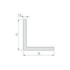 Уголок ARH-W15x15x1,5-3000 BLACK (Arlight, Алюминий) Lednikoff