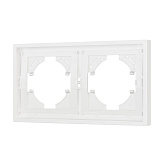 Рамка пластиковая FRM-TENDO-SFPL-2-WH (Arlight, Матовый белый)