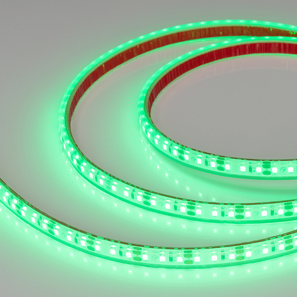 Светодиодная лента герметичная RTW-PFS-A120-11mm 24V Green (9.6 W/m, IP68, 2835, 5m) (Arlight, 9.6 Вт/м, IP68) Lednikoff