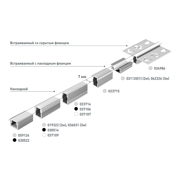 Профиль SL-MINI-8-3000 ANOD (Arlight, Алюминий) Lednikoff