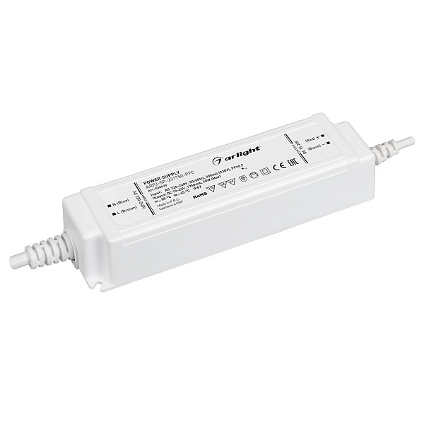 Блок питания ARPJ-SP-231750-PFC (40W, 15-23V, 1.75A) (Arlight, IP67 Пластик, 5 лет) Lednikoff
