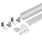 Профиль с экраном SL-KANT-H30-2000 ANOD+OPAL (Arlight, Алюминий) Lednikoff