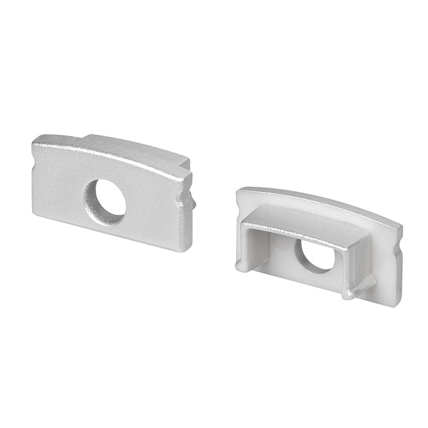 Заглушка LINE-1708 SILVER с отверстием (Arlight, Пластик) Lednikoff