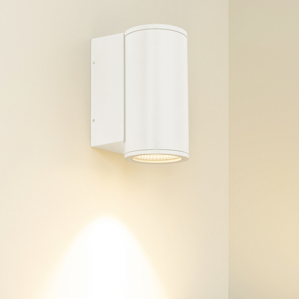 Светильник LGD-FORMA-WALL-R90-12W Warm3000 (WH, 44 deg, 230V) (Arlight, IP54 Металл, 3 года) Lednikoff