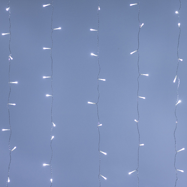 Светодиодная гирлянда ARD-CURTAIN-HOME-2000x2500-CLEAR-300LED White (230V, 12W) (Ardecoled, IP20) Lednikoff