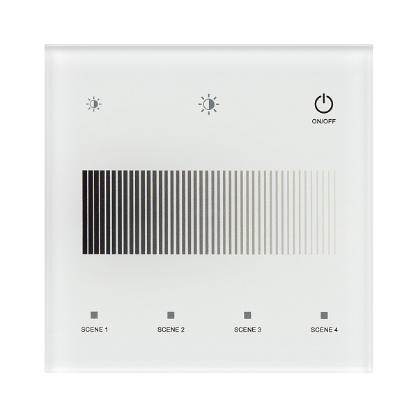 INTELLIGENT ARLIGHT Сенсорная панель SMART-DALI-301-11-1G-4SC-DT6 Белая (230V, встраиваемая, 2.4G) (IARL, IP20 Пластик, 5 лет) Lednikoff