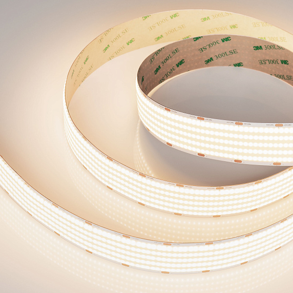 Светодиодная лента COB-X1600-30mm 24V Warm3500 (40 W/m, IP20, 5m) (Arlight, CRI>90) Lednikoff