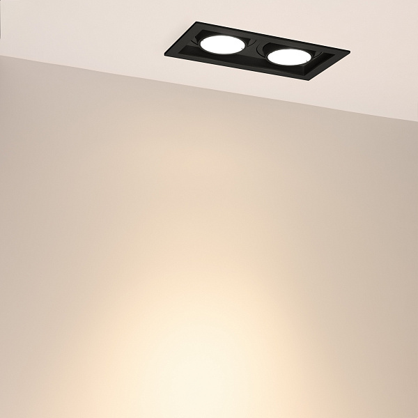 Светильник MS-VORTEX-BUILT-S210x117-2x20W Warm3000 (BK-BK, 40 deg, 230V) (Arlight, IP20 Металл, 5 лет) Lednikoff