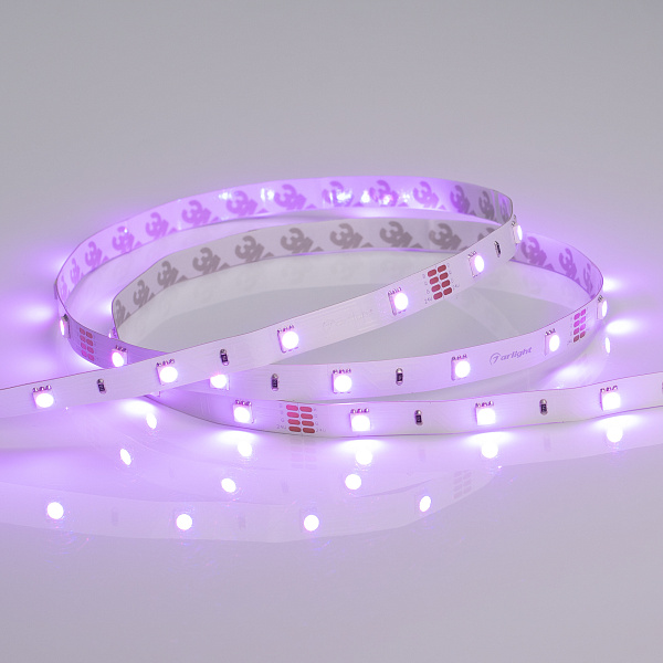 Светодиодная лента RT-B30-10mm 24V RGB (7.2 W/m, IP20, 5060, 5m) (Arlight, Открытый) Lednikoff