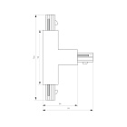 Коннектор тройной LGD-4TR-CON-EXT-R1-WH (C) (Arlight, IP20 Пластик, 3 года) Lednikoff