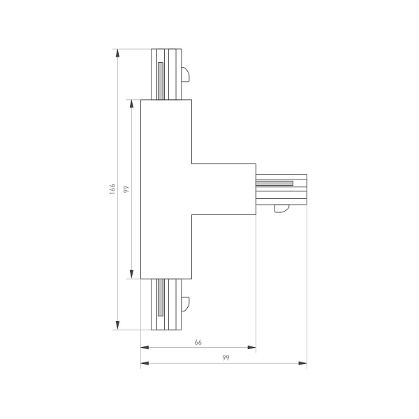 Коннектор тройной LGD-4TR-CON-EXT-R1-WH (C) (Arlight, IP20 Пластик, 3 года) Lednikoff