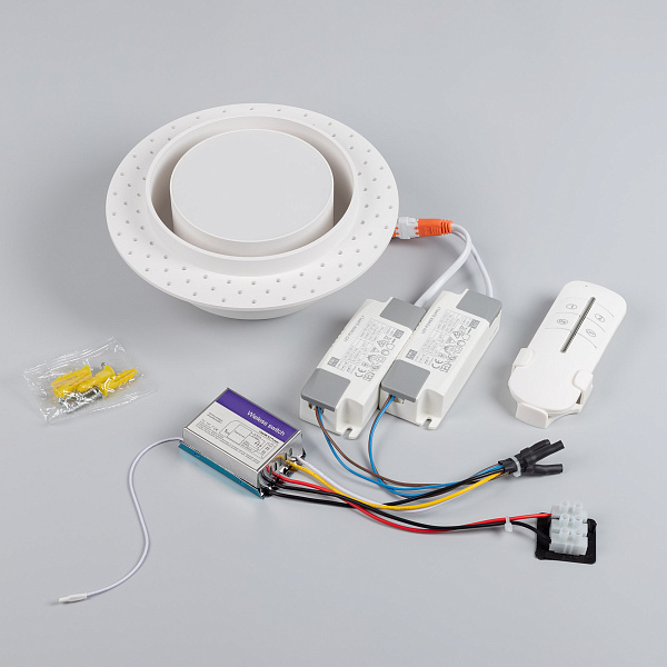 Светильник SP-ARCLOOP-TRIMLESS-D180-20W Day4000-Warm3000 (WH, 120 deg, 230V) (Arlight, Алюминий)