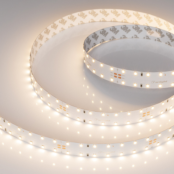 Светодиодная лента RT-A140-20mm 24V Warm3500 (22 W/m, IP20, 2835, 4.7m) (Arlight, 22 Вт, IP20) Lednikoff